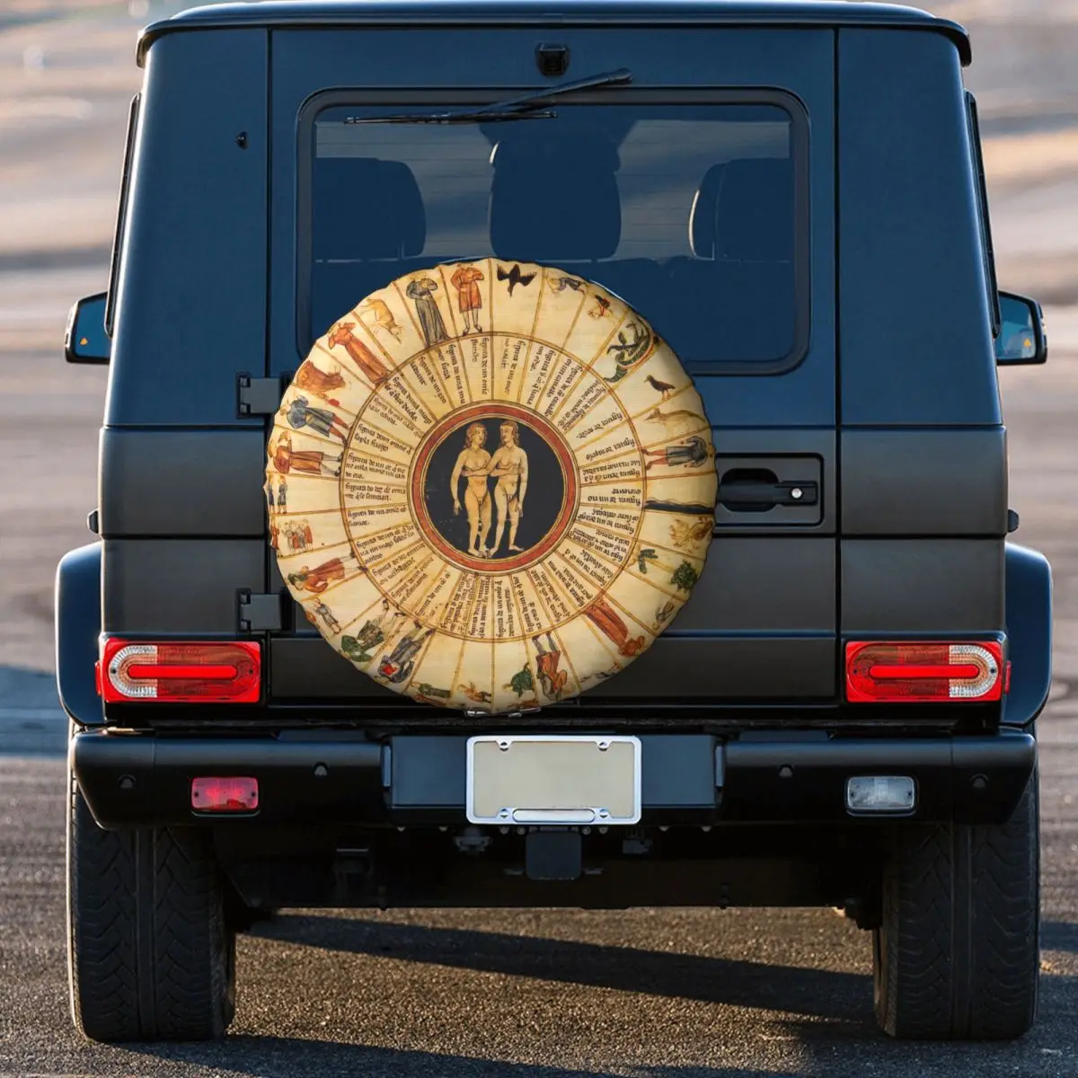 Astrological,Lunar Chart Solar System Tire Cover Wheel Protectors Weatherproof Universal for Jeep Trailer RV SUV Truck Camper
Astrological,Lunar Chart Solar System Tire Cover Wheel Protectors Weatherproof Universal for Jeep Trailer RV SUV Truck Camper