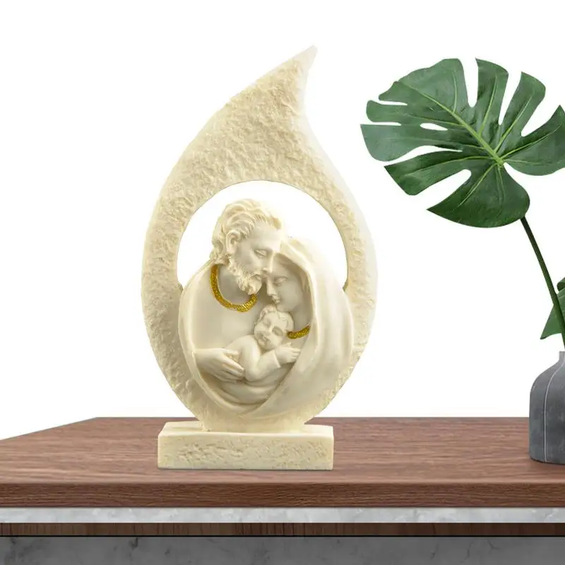 Resin Holy Family Figurine. Joseph Child Jesus And Mary Statues Catholic Collectible Figurine Holy Heart Of Jesus Mary Joseph
Resin Holy Family Figurine. Joseph Child Jesus And Mary Statues Catholic Collectible Figurine Holy Heart Of Jesus Mary Joseph