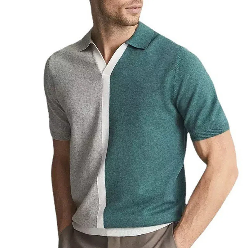 Men's Summer Lapel Color Knit Polo Shirt Short Sleeve Casual Business Office Pullover Shirt Polo Shirt High Quality Classic Top
Men's Summer Lapel Color Knit Polo Shirt Short Sleeve Casual Business Office Pullover Shirt Polo Shirt High Quality Classic Top