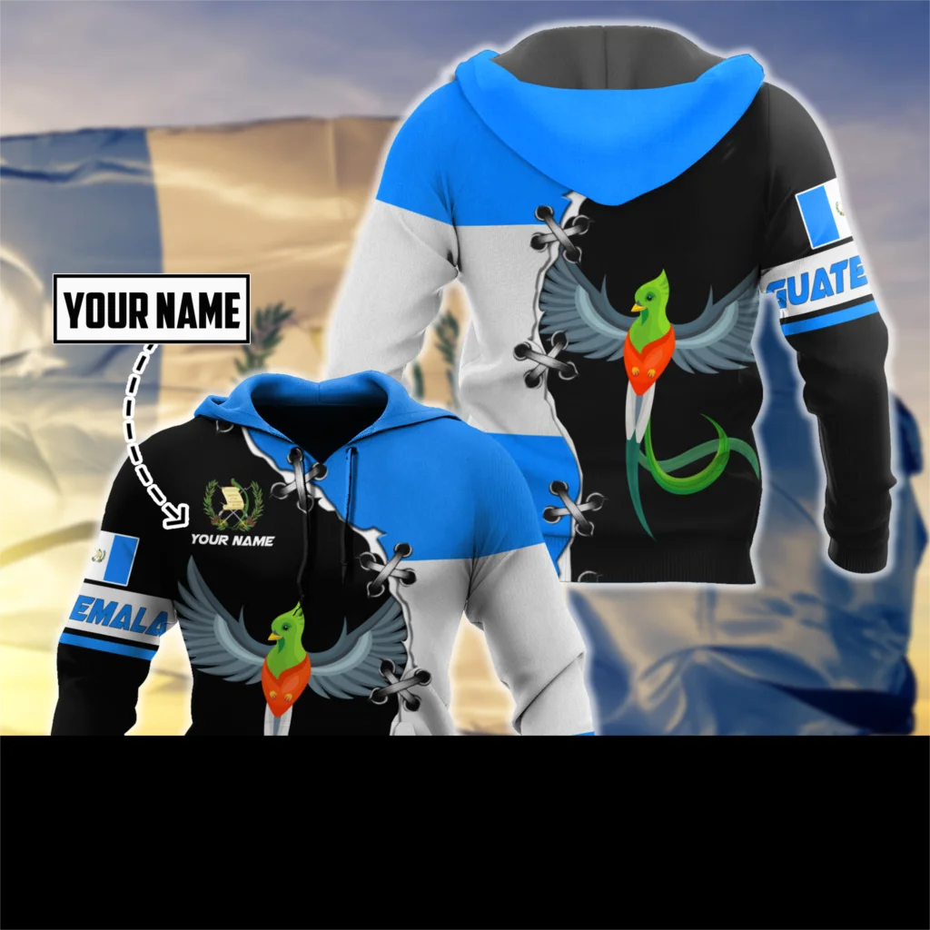 Уникальные забавные повседневные толстовки с капюшоном и молнией в стиле унисекс в стиле Харадзюку, с принтом в виде флага Гватемалы 3D
Уникальные забавные повседневные толстовки с капюшоном и молнией в стиле унисекс в стиле Харадзюку, с принтом в виде флага Гватемалы 3D