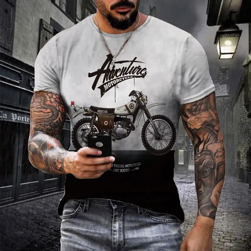 Men's Brand T-shirts Vintage Motorcycle Casual Tees Tops Men Retro Streetwear Clothing Loose Short Sleeve Oversized T Shirt
Men's Brand T-shirts Vintage Motorcycle Casual Tees Tops Men Retro Streetwear Clothing Loose Short Sleeve Oversized T Shirt