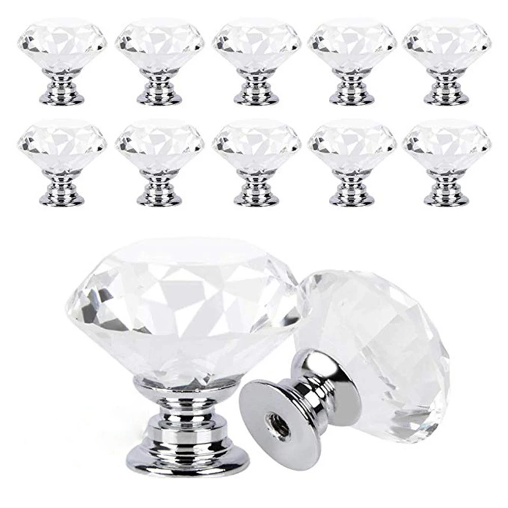 30mm Diamond Shape Single Hole Crystal Glass Knobs Cupboard Pulls Door Drawer Cabinet Knobs Wardrobe Handles Hardware
30mm Diamond Shape Single Hole Crystal Glass Knobs Cupboard Pulls Door Drawer Cabinet Knobs Wardrobe Handles Hardware