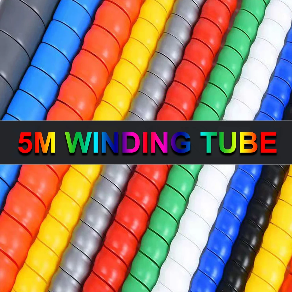5M Winding Tube 8/10/14/16/20/25 mm Wire Organizer Cable Protection Sleeve Tube Protection Sleeve Spiral Wrap Winding Protector
5M Winding Tube 8/10/14/16/20/25 mm Wire Organizer Cable Protection Sleeve Tube Protection Sleeve Spiral Wrap Winding Protector