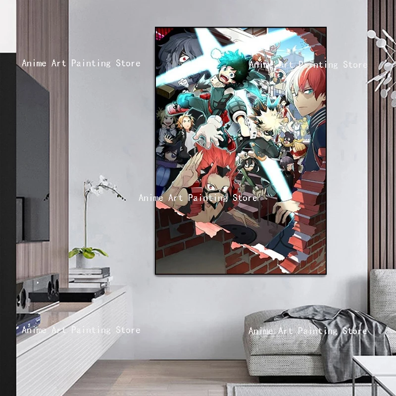 Japanese Anime My Hero Academia Canvas Painting Home Decoration Wall Picture Poster Mural for Boy Bed Room Decor
Japanese Anime My Hero Academia Canvas Painting Home Decoration Wall Picture Poster Mural for Boy Bed Room Decor