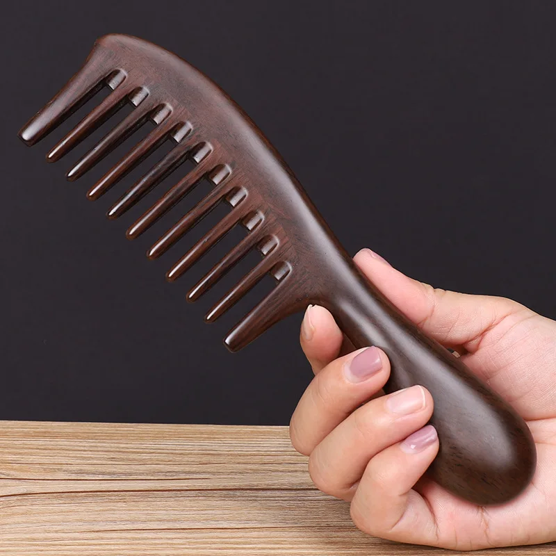Wooden Comb Ebony Large Toothed Hair Comb Natural Curly Hair Wide Toothed Massage Comb
Wooden Comb Ebony Large Toothed Hair Comb Natural Curly Hair Wide Toothed Massage Comb
