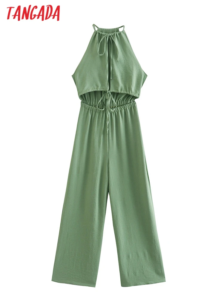 Tangada Fashion Women Green Cut-out Summer Jumpsuit Sleeveless Female Casual Beach Playsuit 1F72
Tangada Fashion Women Green Cut-out Summer Jumpsuit Sleeveless Female Casual Beach Playsuit 1F72