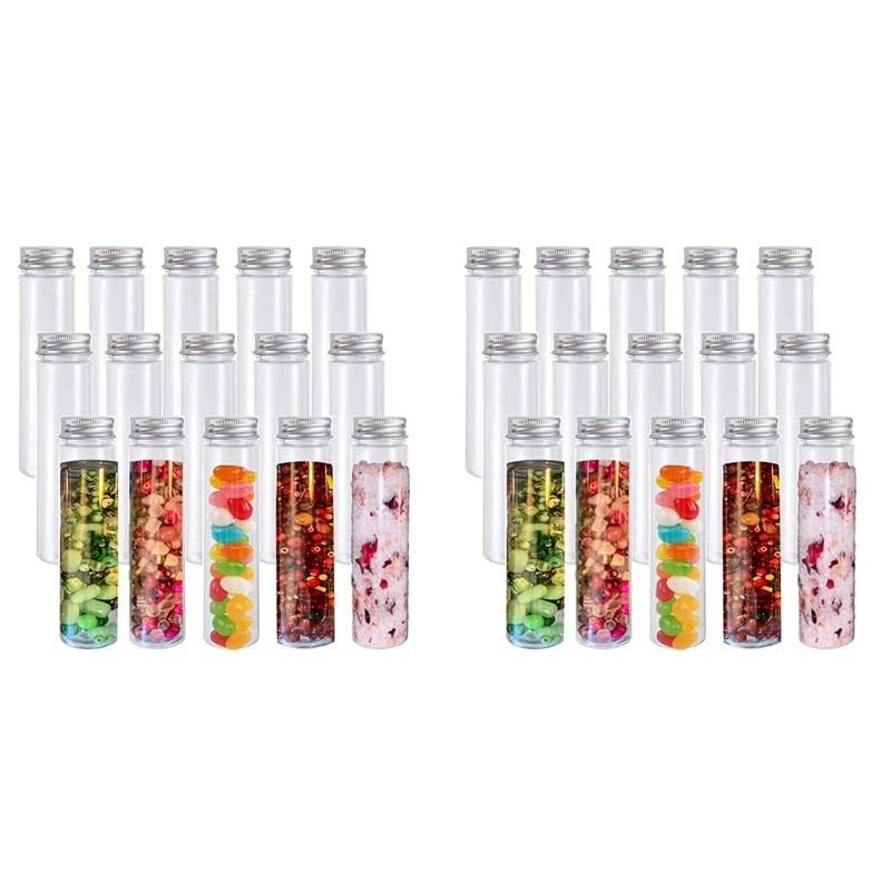 30Pcs 110Ml Plastic Test Tube,Clear Flat Test Tubes,Plastic Test Tubes With Screw Caps For Candy,Beans,Party Decor
30Pcs 110Ml Plastic Test Tube,Clear Flat Test Tubes,Plastic Test Tubes With Screw Caps For Candy,Beans,Party Decor