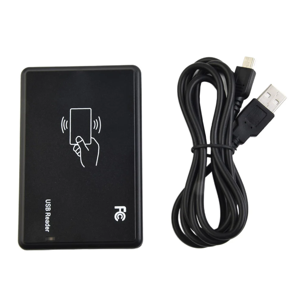 Card Reader 125Khz USB RFID Contactless Proximity Sensor Smart ID Card Reader EM4100 With 1.4m/4.5ft USB Cable
Card Reader 125Khz USB RFID Contactless Proximity Sensor Smart ID Card Reader EM4100 With 1.4m/4.5ft USB Cable