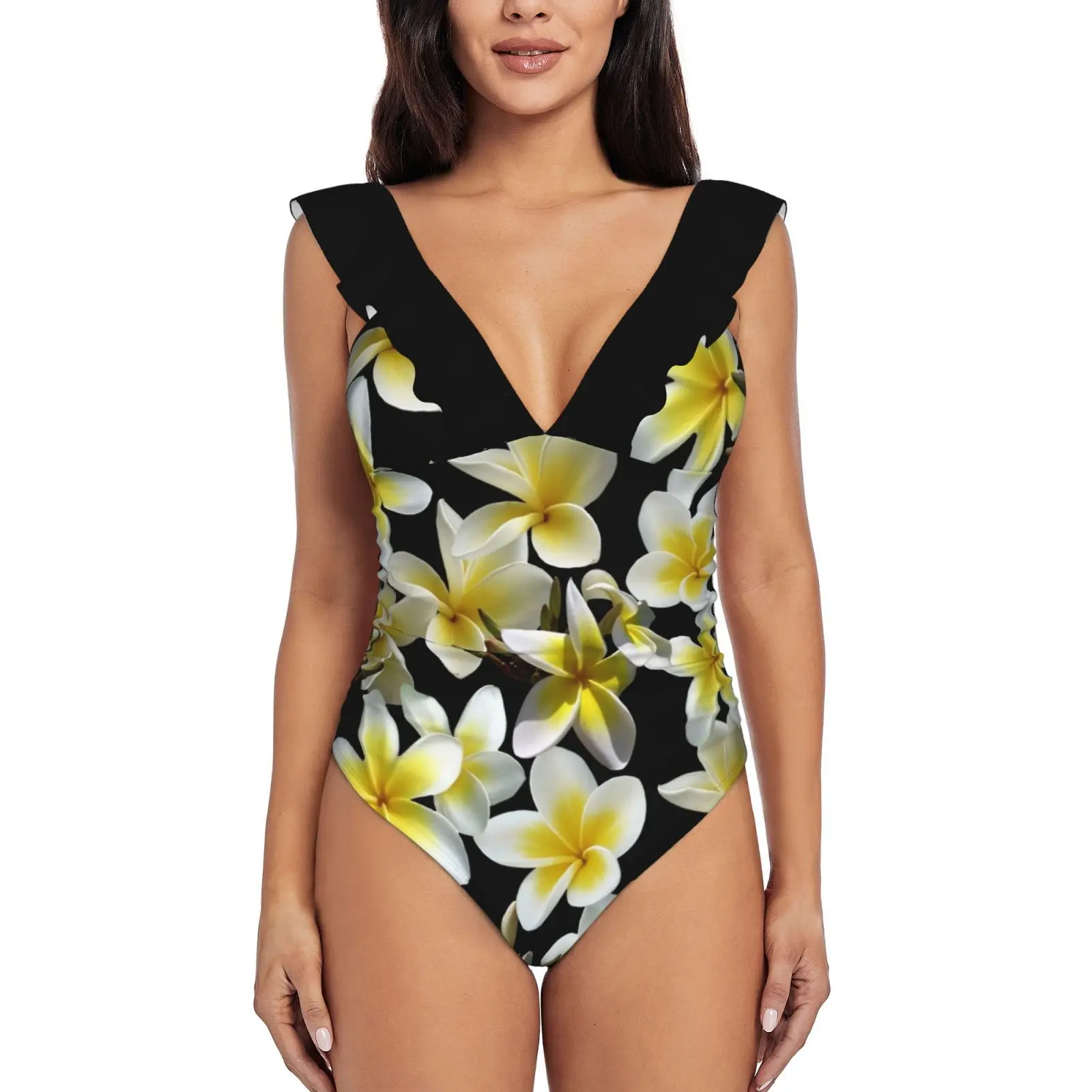 Сплошной купальник Plumeria с желтым рисунком и оборками, женский купальник, монокини с пуш-ап, сексуальный купальный костюм с тропическим прин...
Сплошной купальник Plumeria с желтым рисунком и оборками, женский купальник, монокини с пуш-ап, сексуальный купальный костюм с тропическим прин...