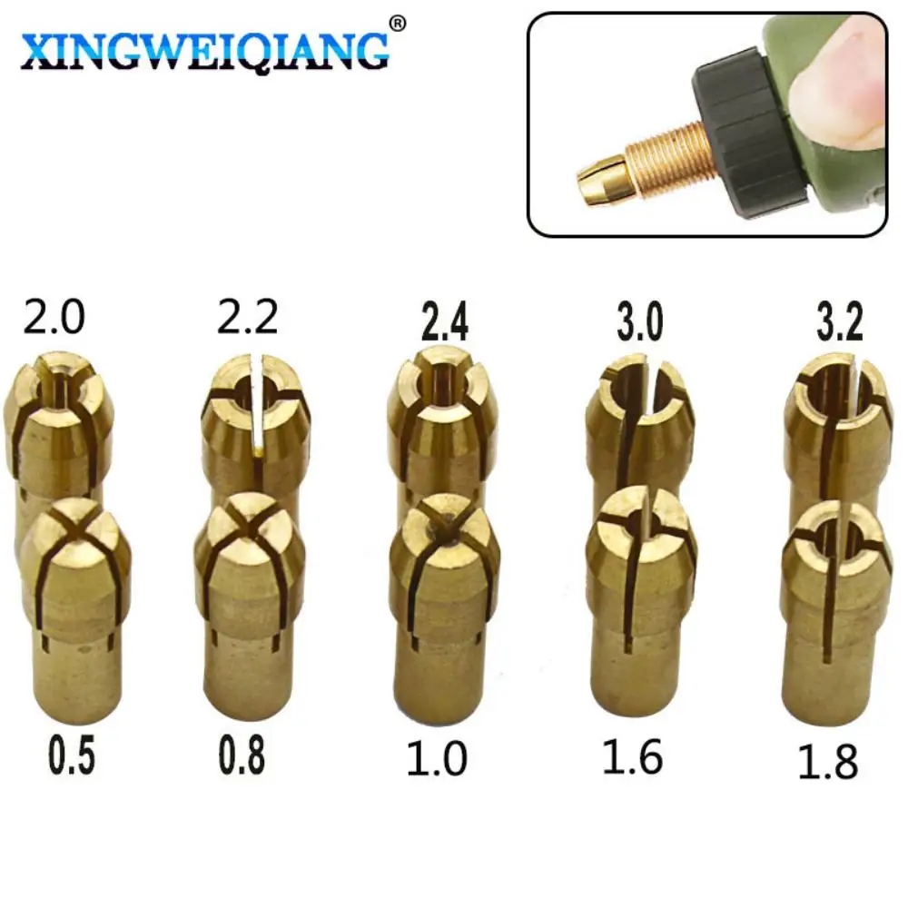 1Pcs Drill Chucks Adapter 0.5mm-3.2mm For Dremel Mini Drill Chucks Chuck Adapter Micro Collet Brass For Power Rotary Tools
1Pcs Drill Chucks Adapter 0.5mm-3.2mm For Dremel Mini Drill Chucks Chuck Adapter Micro Collet Brass For Power Rotary Tools