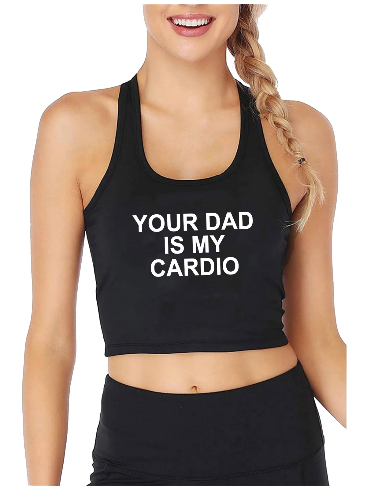 Your Dad Is My Cardio Design Sexy Slim Fit Crop Top Hottie Funny Flirtation Tank Tops Suger Baby Creative Naughty Camisole
Your Dad Is My Cardio Design Sexy Slim Fit Crop Top Hottie Funny Flirtation Tank Tops Suger Baby Creative Naughty Camisole