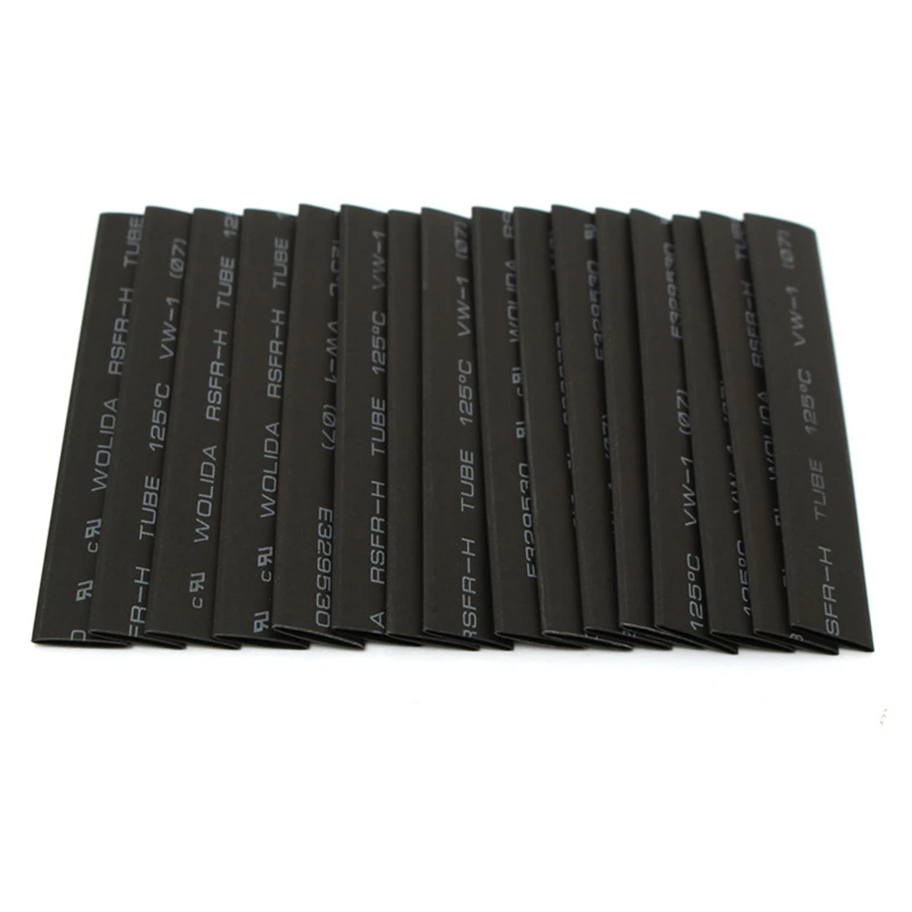 127pcs/Set Heat Heat Shrink Tube Black Electric Wire Sleeve Wrap Insulation Cable Tubing Assortment 2-2.5mm 3.5mm 5-7mm 10mm13mm
127pcs/Set Heat Heat Shrink Tube Black Electric Wire Sleeve Wrap Insulation Cable Tubing Assortment 2-2.5mm 3.5mm 5-7mm 10mm13mm
