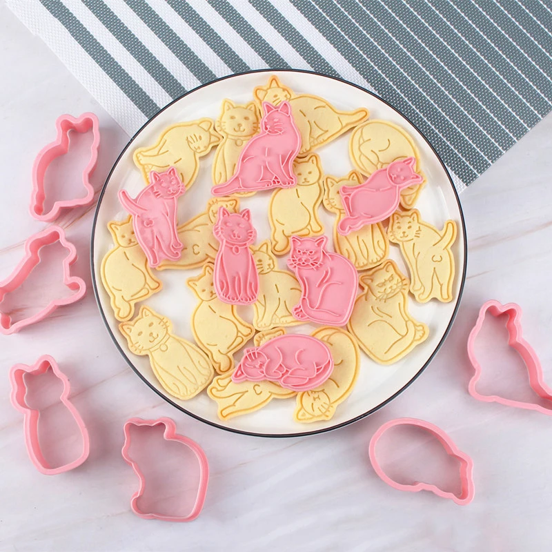 6pcs 3d Cat Dog Bakeware Cookie Cutters Biscuit Mold Diy Press Baking Stamps Birthday Party for Kitchen Tool Wholesale Mold
6pcs 3d Cat Dog Bakeware Cookie Cutters Biscuit Mold Diy Press Baking Stamps Birthday Party for Kitchen Tool Wholesale Mold