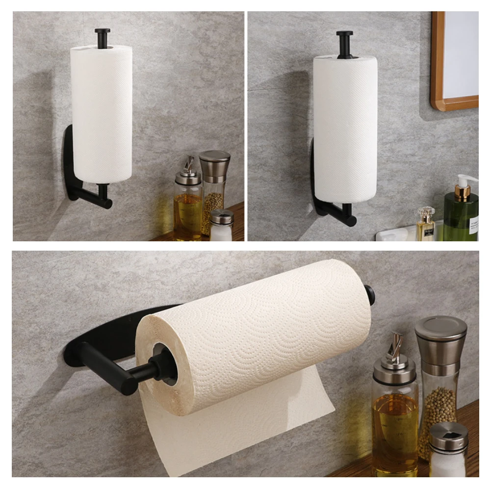 Stainless Steel Wall Toilet Paper Roll Holder Black Silver With Damping Toilet Paper Holder for Bathroom Stick Wall Towel Rack
Stainless Steel Wall Toilet Paper Roll Holder Black Silver With Damping Toilet Paper Holder for Bathroom Stick Wall Towel Rack