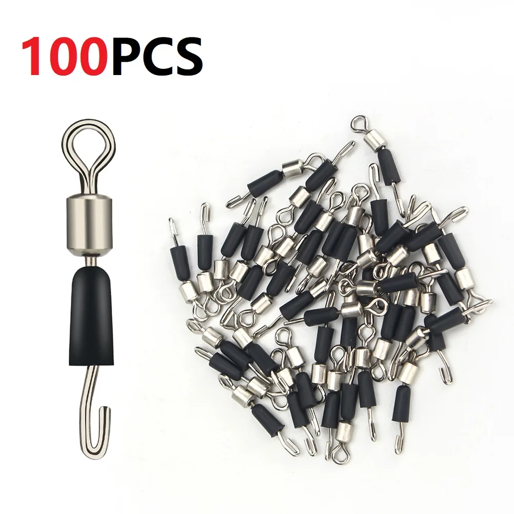100pcs Quick Change Hook Length Fast Link Swivels Ball Bearing Solid Ring Connector Hook Lure 13mm 14mm 16mm Test 4-8kg
100pcs Quick Change Hook Length Fast Link Swivels Ball Bearing Solid Ring Connector Hook Lure 13mm 14mm 16mm Test 4-8kg
