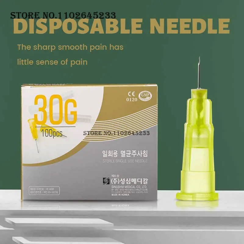 

Disposable Plastic Medical Beauty 18G,30G,25G,27G,31G,32G,34G Painless Small Needle Sterile Injector Micro Hypodermic Needle