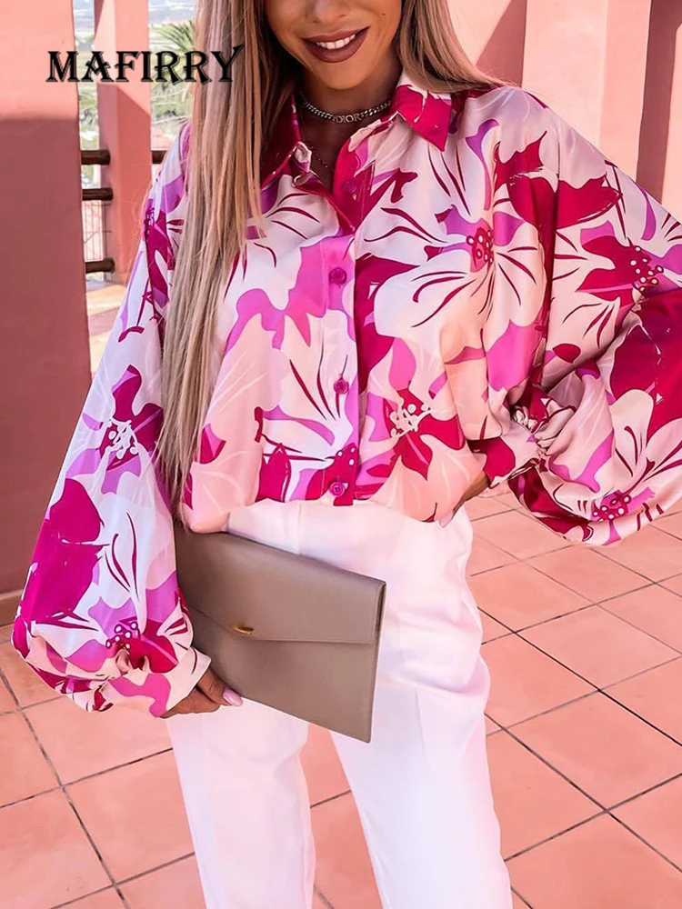 Women Cardigan Top Blouses Summer Printing Long Lantern Sleeve Turn-Down Collar Ladies Shirts Straight Button Streetwear Blusas
Women Cardigan Top Blouses Summer Printing Long Lantern Sleeve Turn-Down Collar Ladies Shirts Straight Button Streetwear Blusas