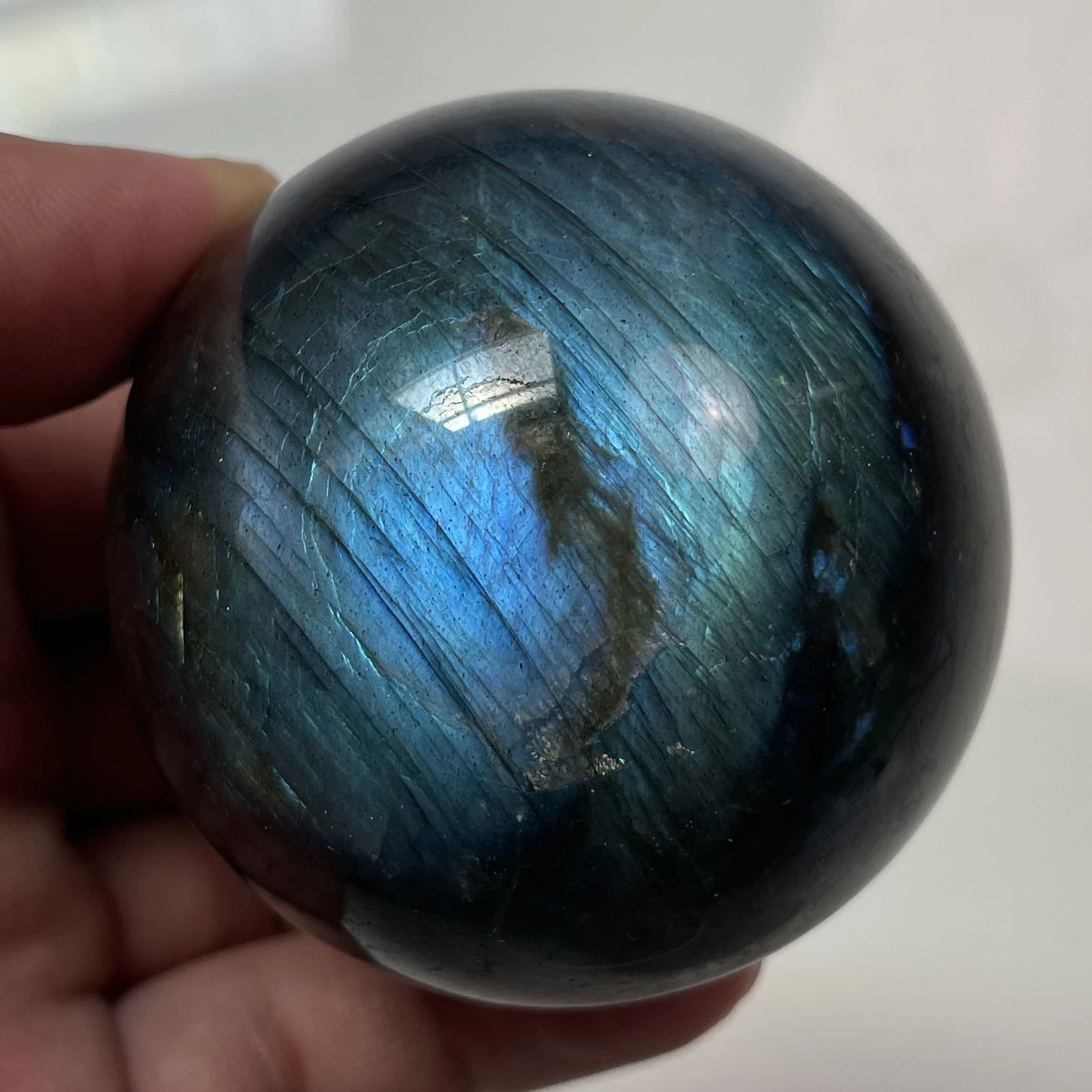 302g Natural Crystal Labradorite Ball Quartz Massage Polished Reiki Healing Exquisite Room Decor Moonstone Sphere Ball Z15
302g Natural Crystal Labradorite Ball Quartz Massage Polished Reiki Healing Exquisite Room Decor Moonstone Sphere Ball Z15