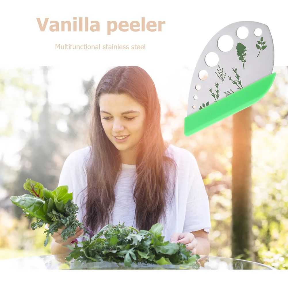 9 Holes Peeling Tools Herb Stripper Vegetable Leaf Remover Cutter Knife Multifunctional Peeling Tools Kitchen Supplies Gadgets 
9 Holes Peeling Tools Herb Stripper Vegetable Leaf Remover Cutter Knife Multifunctional Peeling Tools Kitchen Supplies Gadgets