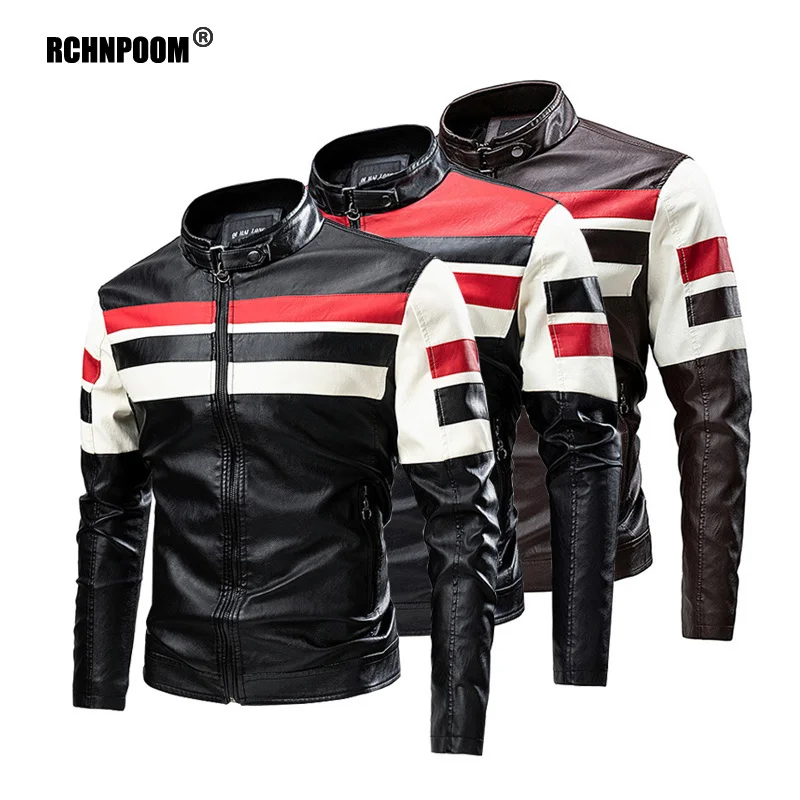 Men's Motorcycle Leater Jacket Brand New Casual Warm Fleece Biker Bomber PU Jacket Male Windproof Winter Vintae Overcoat
Men's Motorcycle Leater Jacket Brand New Casual Warm Fleece Biker Bomber PU Jacket Male Windproof Winter Vintae Overcoat
