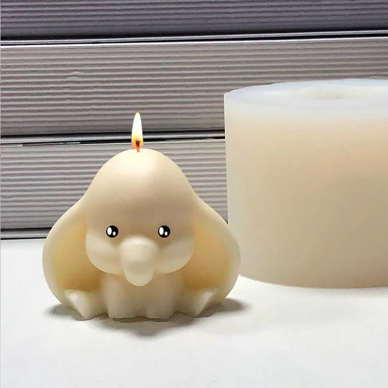 D0129 New elephant candle silicone mold handmade DIY baby elephant scented candle household mineral gypsum drip mold
D0129 New elephant candle silicone mold handmade DIY baby elephant scented candle household mineral gypsum drip mold