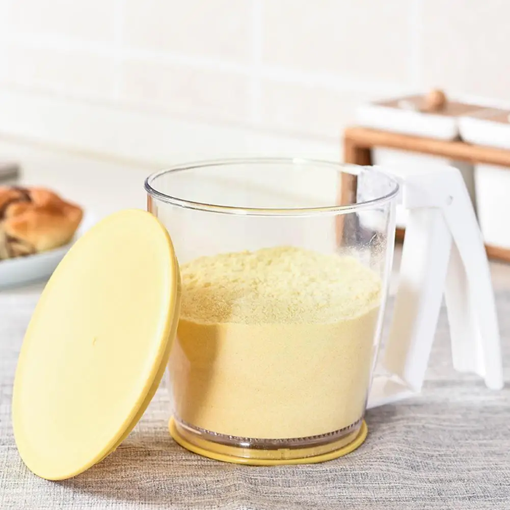 Plastic Press Cup Shape Flour Sifter Strainer Sieve Hand-pressed Filter Kitchen Separation Lid Flour Sieve Tool With Tool Z4s8
Plastic Press Cup Shape Flour Sifter Strainer Sieve Hand-pressed Filter Kitchen Separation Lid Flour Sieve Tool With Tool Z4s8