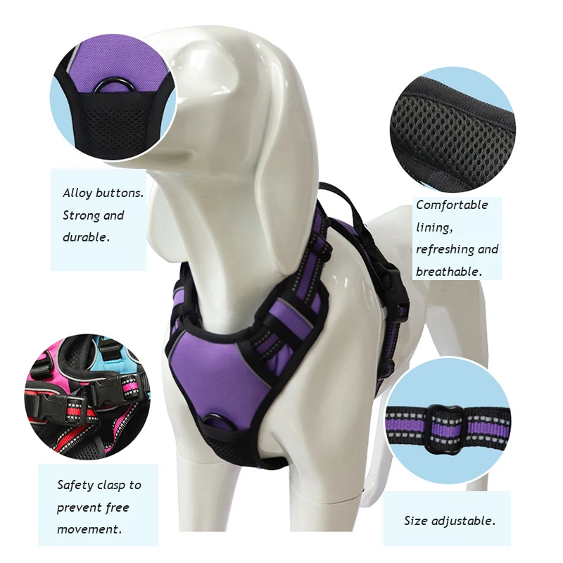 Harness Vest Reflective Adjustable Pet Chest Strap Training Pets Harnesses No Pull for Small Medium Large Dogs Stuff
Harness Vest Reflective Adjustable Pet Chest Strap Training Pets Harnesses No Pull for Small Medium Large Dogs Stuff