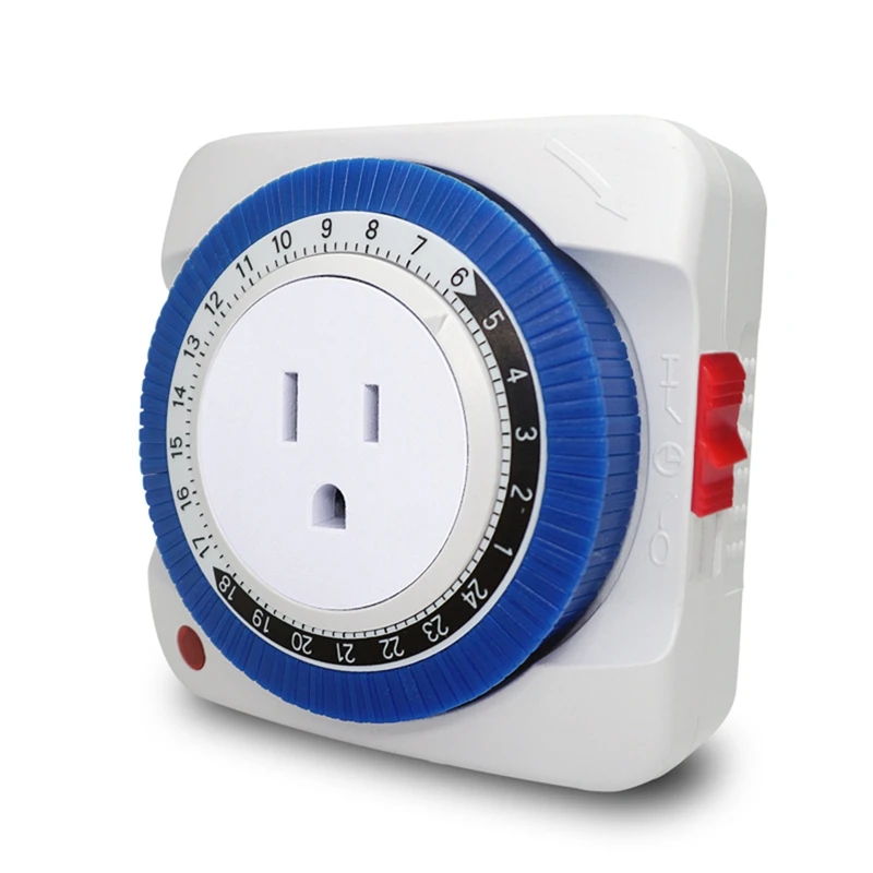 AT35 Timer Switch Socket Automatically Turn On Off Electrical 24 Hours Plug-In Timing Socket Time Controller
AT35 Timer Switch Socket Automatically Turn On Off Electrical 24 Hours Plug-In Timing Socket Time Controller