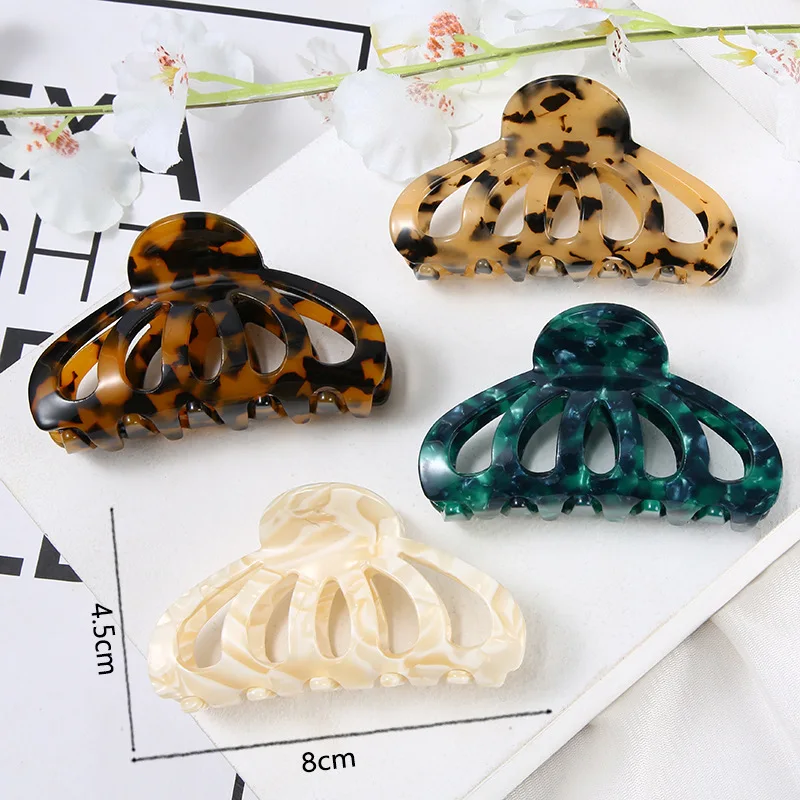 Acetate Hair Claws For Women Vintage Leopard Crab Hair Clip Girls Hair Accessories Fashion hollow Hairpins Headwear Wholesale
Acetate Hair Claws For Women Vintage Leopard Crab Hair Clip Girls Hair Accessories Fashion hollow Hairpins Headwear Wholesale