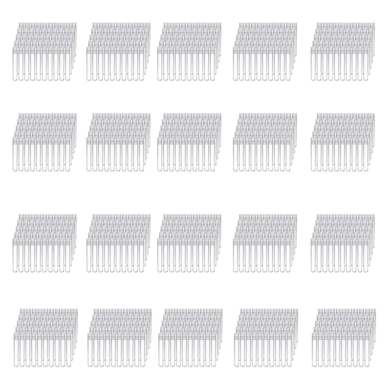 2000Pcs Clear Plastic Test Tubes With White Screw Caps Sample Containers Bottles Push Caps 12X75mm
2000Pcs Clear Plastic Test Tubes With White Screw Caps Sample Containers Bottles Push Caps 12X75mm