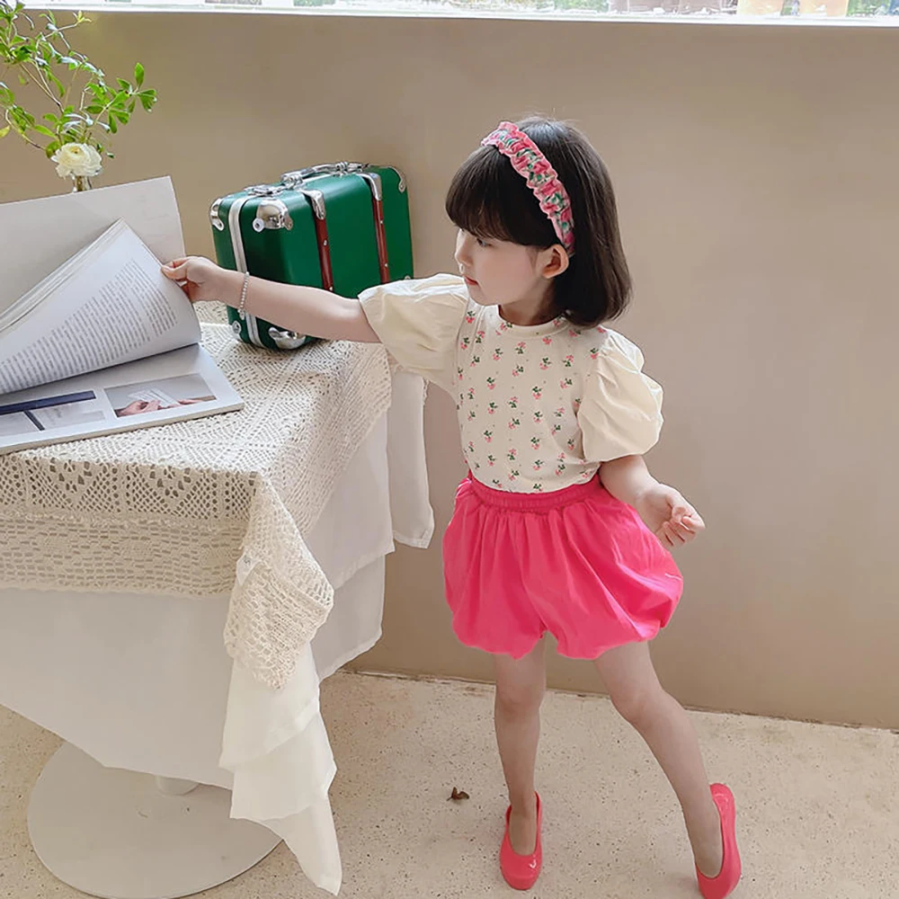 Summer Baby Girl Clothes Sets Floral T-shirt +Pink Short 2Pcs Children's Suit Fashion Outfits Soft Clothing
Summer Baby Girl Clothes Sets Floral T-shirt +Pink Short 2Pcs Children's Suit Fashion Outfits Soft Clothing