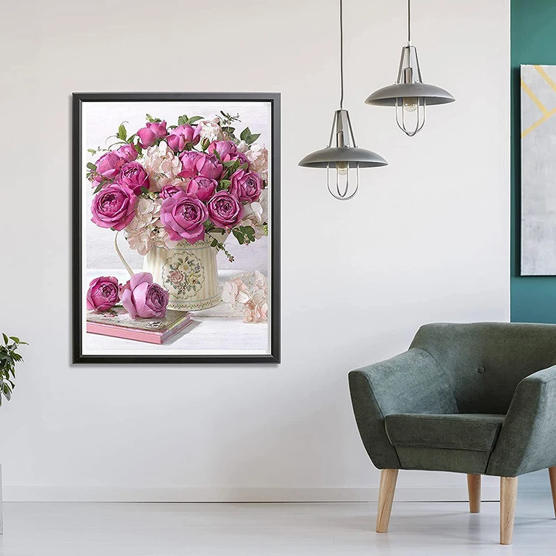 DIY Diamond Embroidery Full Kit Flower Teapot 5D Diamond Painting Plant Round Cross Stitch Decoration Bedroom Home Wall 30x40cm
DIY Diamond Embroidery Full Kit Flower Teapot 5D Diamond Painting Plant Round Cross Stitch Decoration Bedroom Home Wall 30x40cm