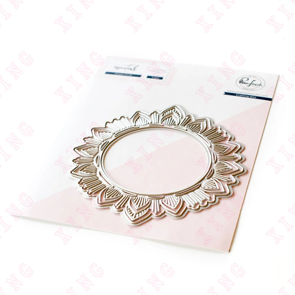 2022 Ornate Circle Metal Cutting Dies Diy Scrapbook Decoration Embossing Template Craft Knife Mould Blade Punch Reusable Stencil
2022 Ornate Circle Metal Cutting Dies Diy Scrapbook Decoration Embossing Template Craft Knife Mould Blade Punch Reusable Stencil