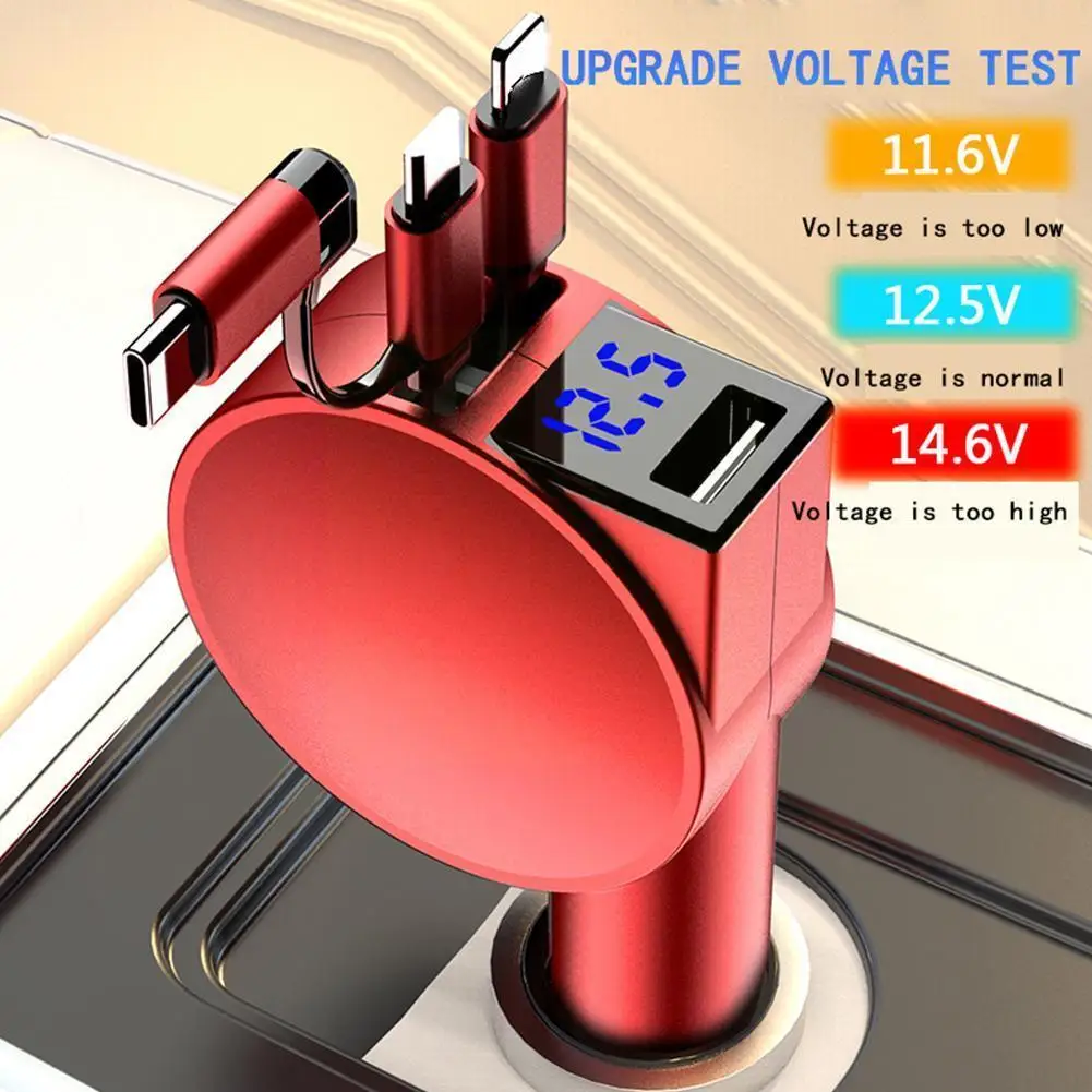 Telescopic Car Charger 3-in-1 Car Adapter 60W Universal USB Power Adapter 40W Super Fast Charge For Iphone For Android V6Q7
Telescopic Car Charger 3-in-1 Car Adapter 60W Universal USB Power Adapter 40W Super Fast Charge For Iphone For Android V6Q7