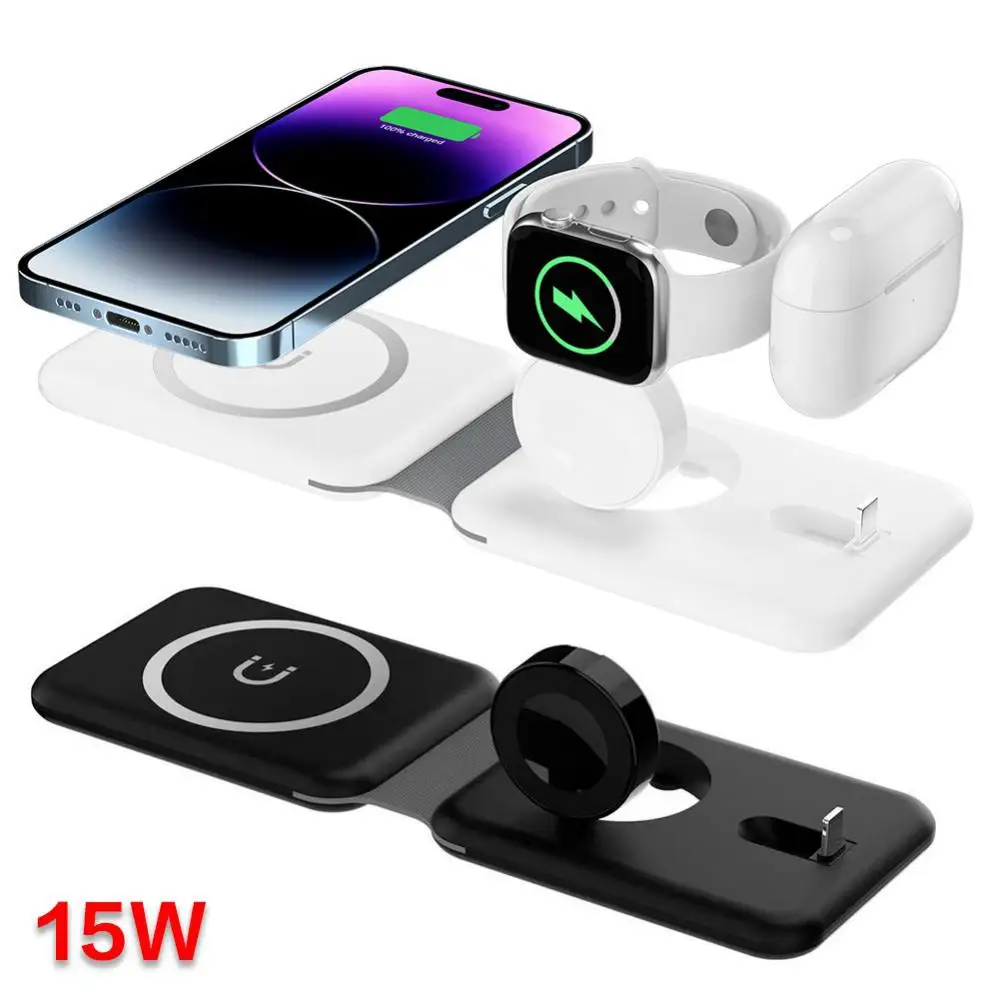Desktop Stand For Apple Watch Airpods Three-in-one Wireless Charger Pad Stand Wireless Charging 15w Fast Wireless Charger
Desktop Stand For Apple Watch Airpods Three-in-one Wireless Charger Pad Stand Wireless Charging 15w Fast Wireless Charger