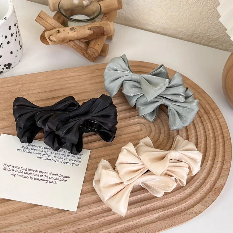 New Fashion 3 Layers Hair Bow Barrettes Organza Hair Clips Girls Hairgrips Ponytail Clips For Women Hairpins Hair Accessories
New Fashion 3 Layers Hair Bow Barrettes Organza Hair Clips Girls Hairgrips Ponytail Clips For Women Hairpins Hair Accessories
