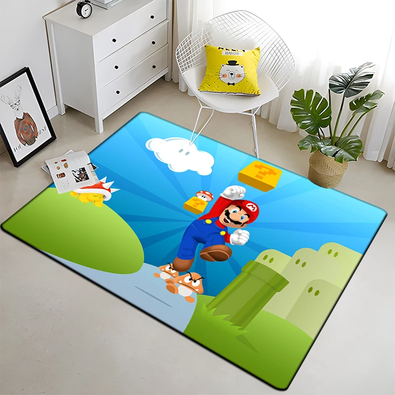 

Multicolor Ma rio Printed Creativity Pattern Non-slip Rug Baby Play Crawl Floor rugs and carpets for living room area rug large