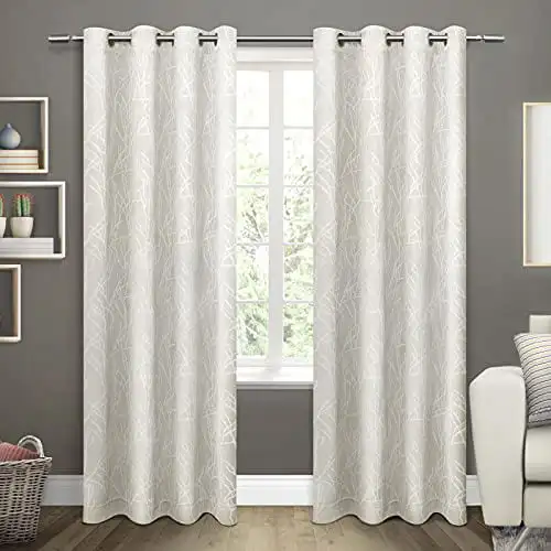 Twig Insulated Room Darkening Blackout Grommet Top Curtain Panel Pair, 54x96, Vanilla
Twig Insulated Room Darkening Blackout Grommet Top Curtain Panel Pair, 54x96, Vanilla