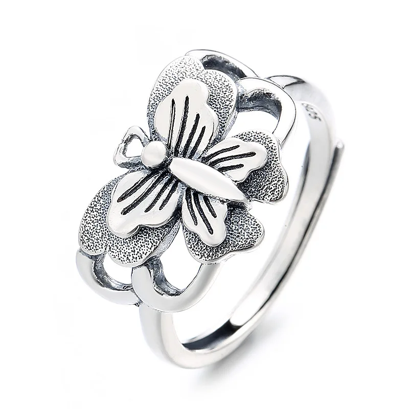S925 Sterling Silver Vintage Creative Stereoscopic Hollow Butterfly New Fashion Art Open Ring
S925 Sterling Silver Vintage Creative Stereoscopic Hollow Butterfly New Fashion Art Open Ring