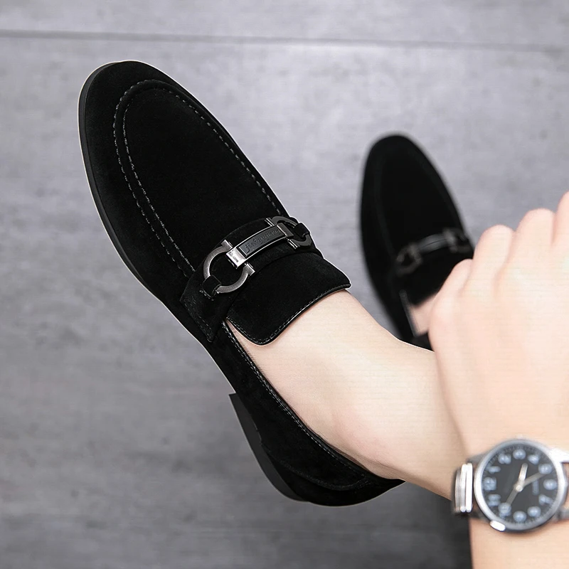 Slip-on Suede Men's Shoes Casual Shoes Brand Formal Shoes Men Light Business Leather Shoes for Men Loafers Men Soft Bottom Shoes
Slip-on Suede Men's Shoes Casual Shoes Brand Formal Shoes Men Light Business Leather Shoes for Men Loafers Men Soft Bottom Shoes