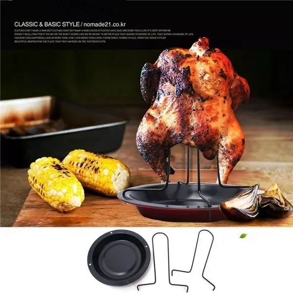 2022New 1set Chicken Roaster Holder Rack BBQ Baking Pan Grilling Tool Accessories Indoor Grill
2022New 1set Chicken Roaster Holder Rack BBQ Baking Pan Grilling Tool Accessories Indoor Grill