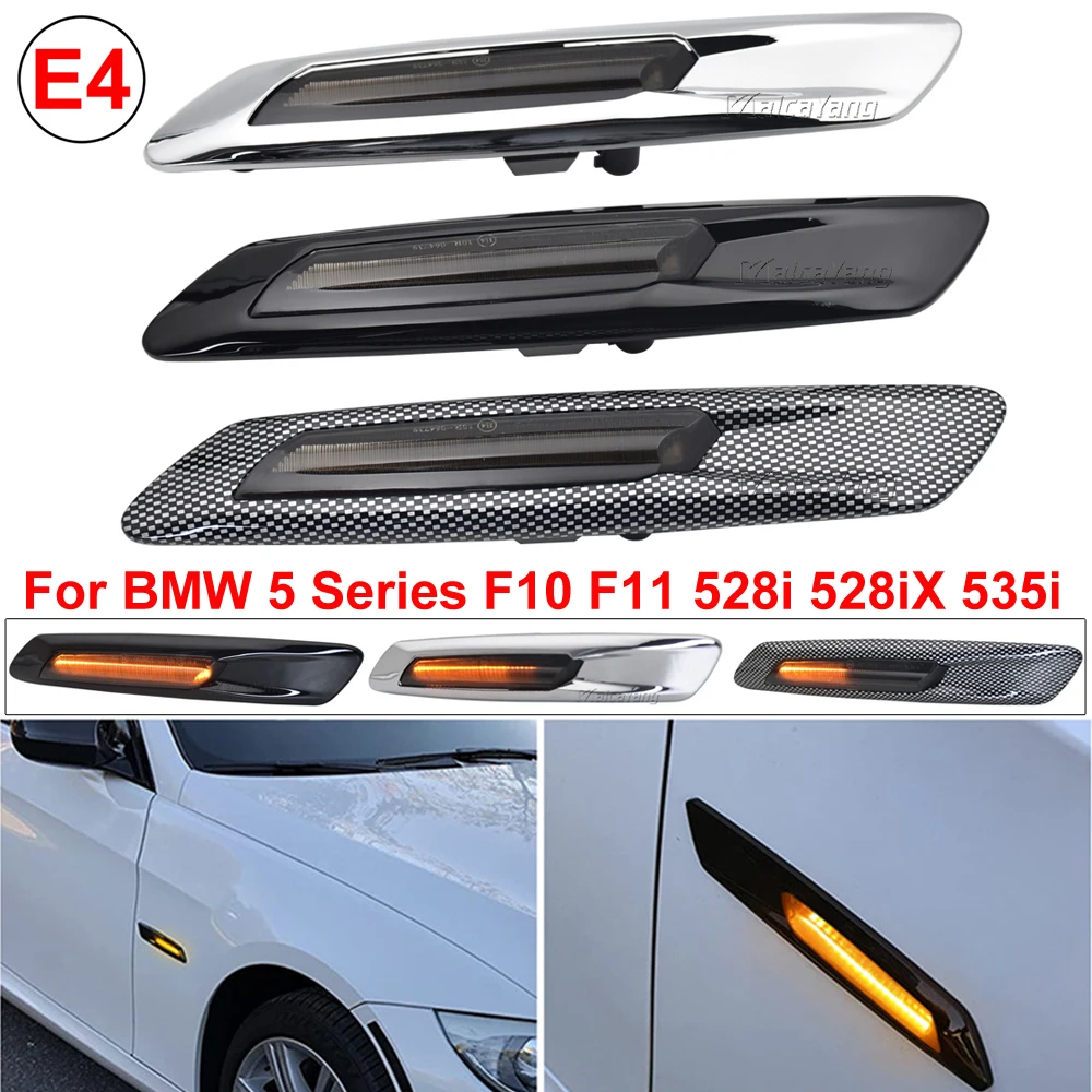 2Piece LED Sequential Indicator Side Marker Blinker Turn Signal Lights For BMW 5 Series F10 F11 528i 528iX 535i 535iX 550i 550iX
2Piece LED Sequential Indicator Side Marker Blinker Turn Signal Lights For BMW 5 Series F10 F11 528i 528iX 535i 535iX 550i 550iX