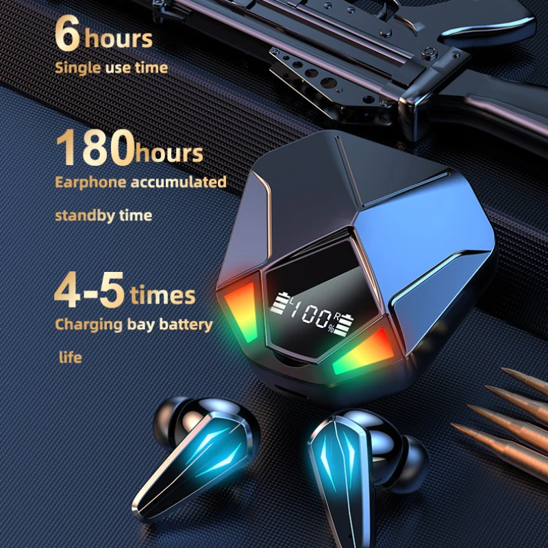 X6 TWS Wireless Sports Gaming Headphones Bluetooth 5.1 Low Latency Earphones 9D Stereo Game Earbuds Hands Free Headset 2022
X6 TWS Wireless Sports Gaming Headphones Bluetooth 5.1 Low Latency Earphones 9D Stereo Game Earbuds Hands Free Headset 2022