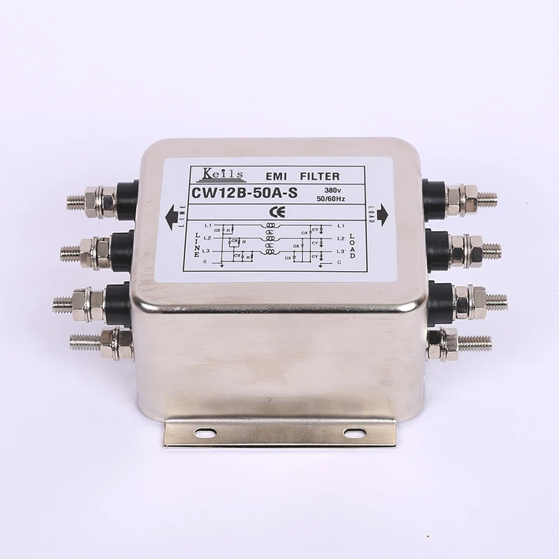 Three-phase Three/four-wire 380V AC Power Supply EMI Filter Servo Inverter Anti-interference CW12B-60A-S
Three-phase Three/four-wire 380V AC Power Supply EMI Filter Servo Inverter Anti-interference CW12B-60A-S