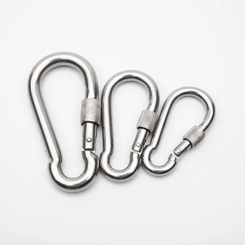 Stainless Steel Spring Snap Carabiner Quick Link Lock Ring Chain Clasp Hook snap shackle Chain Fastener Hook
Stainless Steel Spring Snap Carabiner Quick Link Lock Ring Chain Clasp Hook snap shackle Chain Fastener Hook