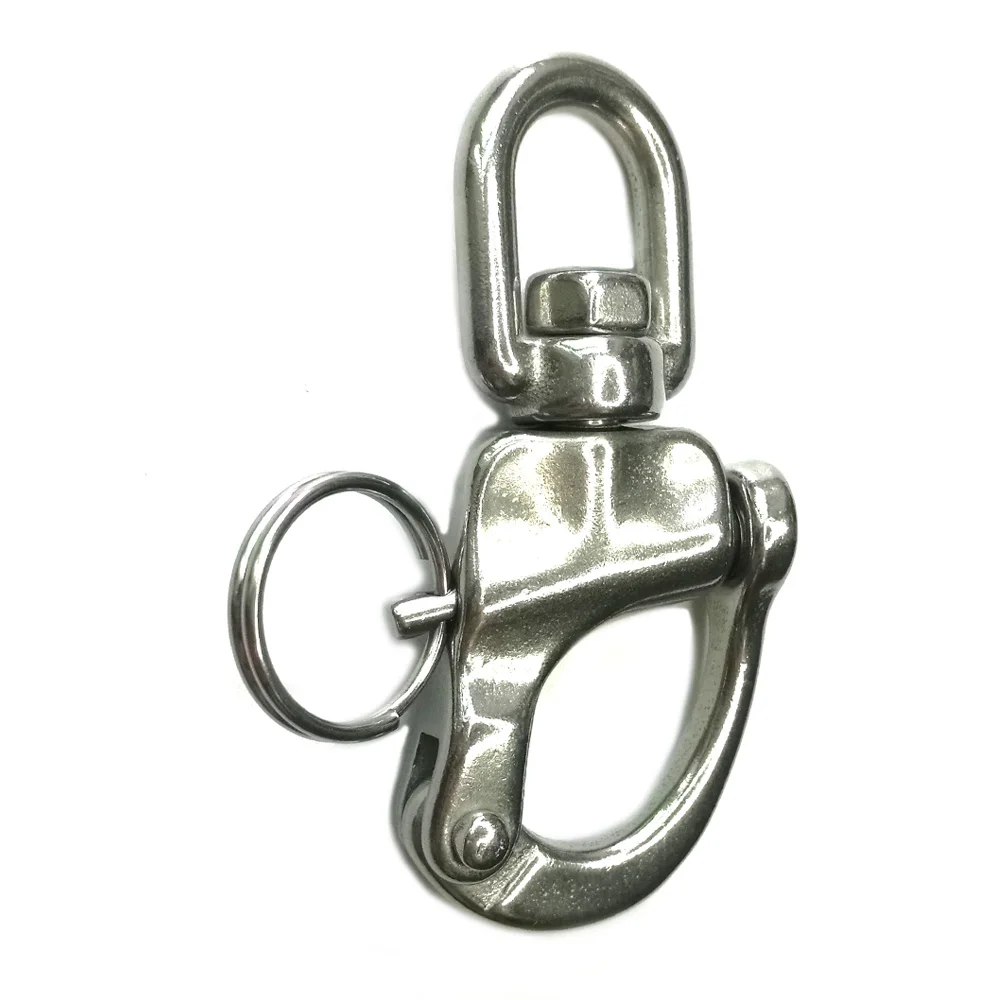 7CM 316 Stainless Steel Swivel Eye Snap Shackle Marine Grade For Yacht Marine Boat Sailing Scuba Diving Shackle Quick Release
7CM 316 Stainless Steel Swivel Eye Snap Shackle Marine Grade For Yacht Marine Boat Sailing Scuba Diving Shackle Quick Release