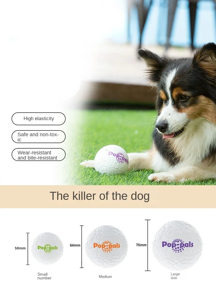 

Explosive Ball Dog Toy Bite-Resistant Molar Pet Self-Hi Relieving Stuffy Artifact Large Dog Pet Ball