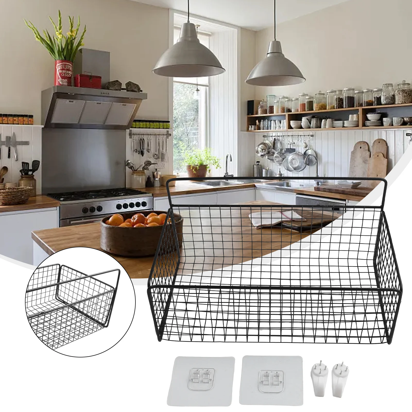 Organization Storage Basket Kitchen Books Home Boxes Holder Wall Mounted White Black Durable Practical Replacement
Organization Storage Basket Kitchen Books Home Boxes Holder Wall Mounted White Black Durable Practical Replacement