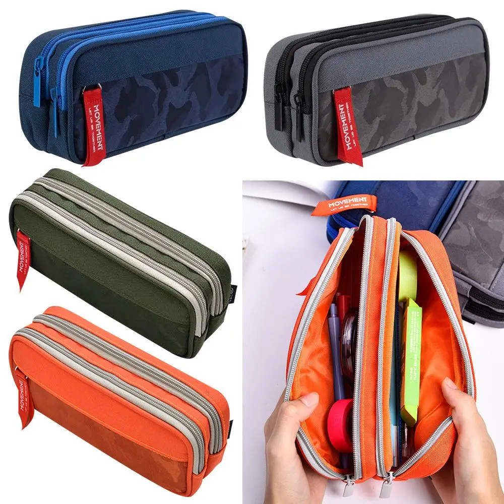 

Durable Creative Office Organizer Simple Pencil Bag Stationery Bag Zipped Pouches Pencil Case