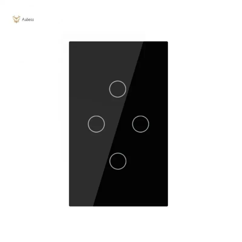 Touch Wall Switch 4 Gang 120 Type Tempered Glass 10 A Wifi Single Fire Smart Switch Neutral Line Required Tuya
Touch Wall Switch 4 Gang 120 Type Tempered Glass 10 A Wifi Single Fire Smart Switch Neutral Line Required Tuya